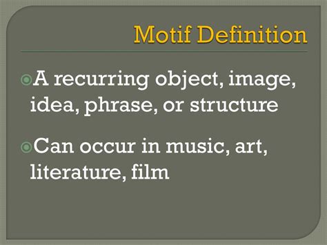 Motif Definition Music: Unraveling the Thread of Meaning in a Song